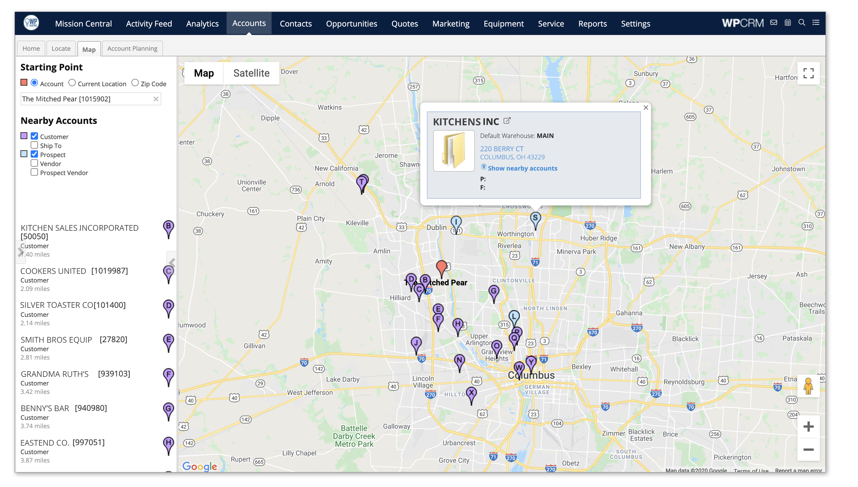 opportunity pipeline screenshot WPCRM WebPresented